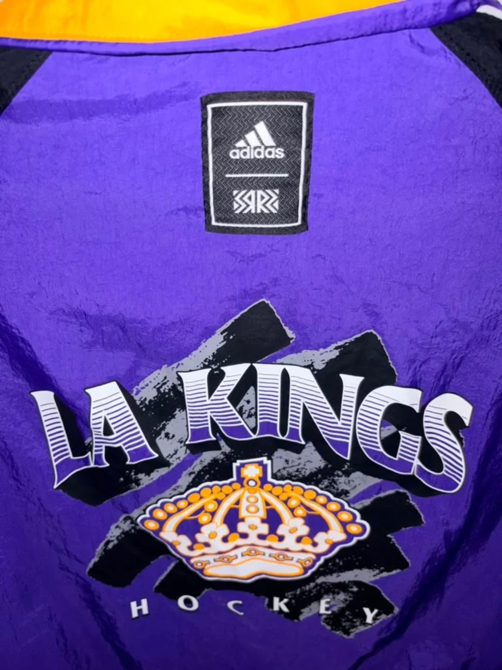 adidas Purple, Yellow & Black NHL Colorblock Jacket